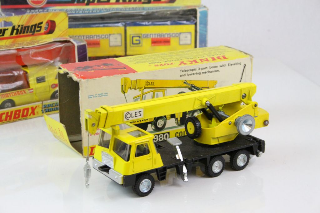 Six boxed diecast models to include Dinky 980 Coles Hydra Truck 150T, Corgi 406 Mercedes Benz Unimog - Image 2 of 6