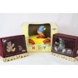 Two boxed Steiff Collection by Enesco porcelain models to include 597252 & 597295 plus a boxed Bendy