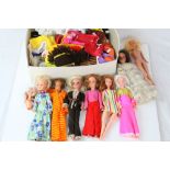 Five original Pedigree Sindy dolls, plus clothing and various accessories and other fashion dolls