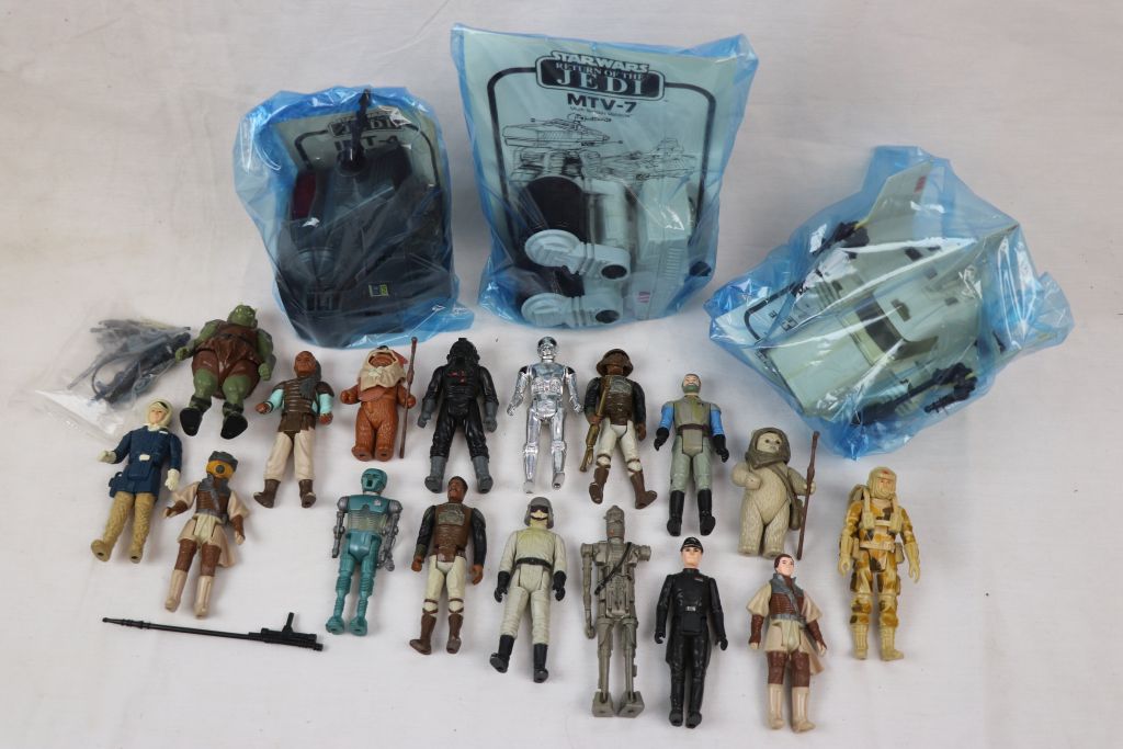 Star Wars - 17 Original figures (showing play wear) to include Lumat, Paploo, Han Solo, Gamorrean - Image 10 of 10