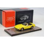 Boxed ltd edn 1:43 AMR (Paris) Ferrari 365 GTS/4 Spydar 1971metal model in yellow, vg