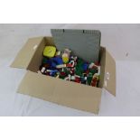 Quantity of vintage Lego to include bricks, trees, town base plates and accessories