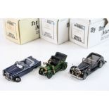 Three boxed ltd edn 1:43 Top Marques metal models to include HE8 Alvis TF Convertible 1966/7 (one