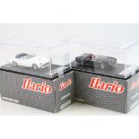 Two boxed 1:43 Ilario (France) metal models to include IL43007 F410 SA Boano coupe CH 0477 SA in
