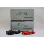 Two ltd edn boxed 1:43 FWM Four Wheel Models hand built metal model to include FWAM9 Aston Martin DB