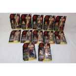 Star Wars - 12 carded Star Wars Episode 1 CommTech figures to include Watto, Destroyer Droid, Anakin