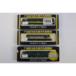 Three boxed Graham Farish N gauge locomotives to include No 8317 Class 33 Diesel BR Distribution