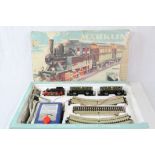 Boxed Marklin HO gauge electric train set to include 0-6-0 locomotive, rolling stock and track, play