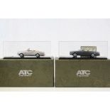 Two boxed ltd edn 1:43 ATC Model Collectables metal models to include Bentley Continental (1988) (no