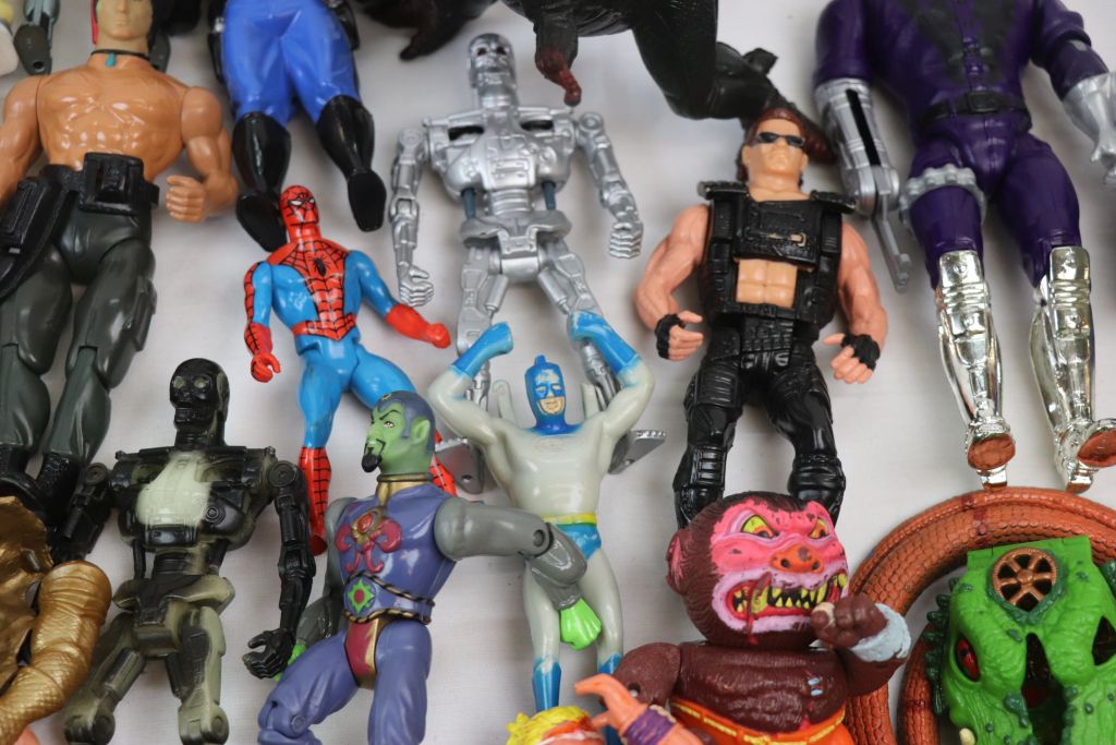 Collection of 80s.90 action figures, toys and accessories to include Terminator, Visionaries, Rambo, - Image 8 of 13