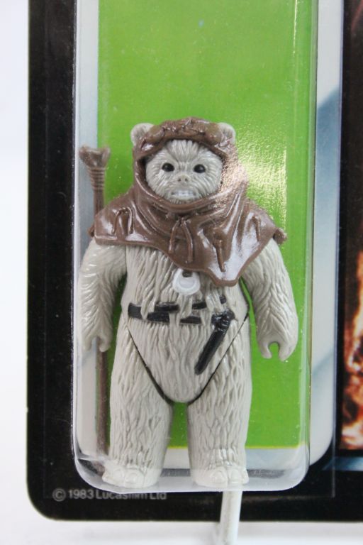 Star Wars - Carded Palitoy (Hong Kong) Return of the Jedi tri-logo Chief Chirpa figure, 70 back, a - Image 6 of 9