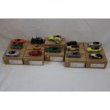 14 Schuco 1:43 metal models, in brown custom boxes, to include Mercedes Benz 170V Cabriolet 1941,
