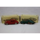 Two boxed 1:43 Brooklin Models metal models to include BRK18x 1941 Packard Clipper Fire Chief PCTS