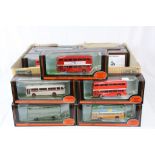 20 boxed 1:76 Exclusive First Editions EFE diecast bus models to include Leyland City of Manchester,