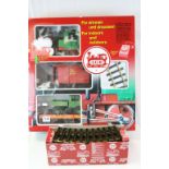 Boxed Lehmann LGB G scale 78402 starter set complete with locomotive and 3 x items of rolling stock,