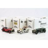 Three boxed ltd edn 1:43 Top Marques metal models to include Bentley 4 1/2 Litre Plas 1929 (ltd to