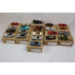 21 metal models, 1:43 in custom brown boxes, to include Verem x 7, Ferrari BB 512 1978, Panhard 24