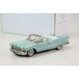 Boxed 1:43 Conquest Models Nr 34 1957 Imperial Crown convertible in Seafoam Aqua, vg