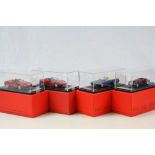 Four boxed 1:43 Look Smart Ferrari metal models to include LS285A, LS53B, LS372C & LS434C, all