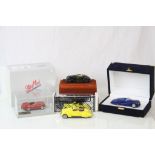 Four boxed 1:43 metal models, to include Durham Classics 38 Lincoln Zephyr Top Down, limited edition