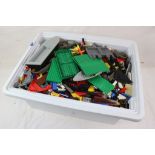 Large collection of various Lego bricks and accessories