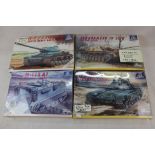 Four boxed & sealed Italeri 1:35 Military model kits to include No.276 US Army M-113 A1, No.251 T-72