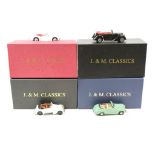 Four ltd edn boxed J&M Classics Precision Alvis Model Car Collection metal models to include TA14