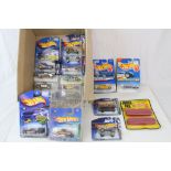 15 Carded Mattel Hot Wheelz diecast models circa early 2000s plus an earlier carded Joiner Pack