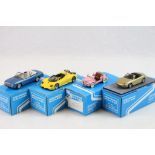 Four boxed 1:43 Provence Moulage plastic kit models (built) to include K1210 Daimler Corsica 96,