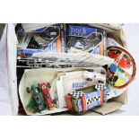 Group of Triang Scalextric to include 3 x slot cars (C72, C86 Porsche & F/E Offenhauser),