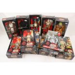 Star Wars - 11 boxed Star Wars Episode 1 figures to include Electronic Talking Jar Jar Binks,