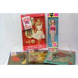 Pedigree Sindy - Two boxed dolls to include Funtime and Fashion Faces (box windows with splits) plus