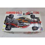 Boxed and complete 1:12 Tamiya Vintage Selection Ferrari 641/2 F190 model kit, vg