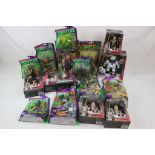 16 Boxed/Carded Film/TV related figures to include Playmates Flair Teenage Mutant Ninja Turtles 4