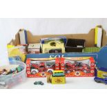 10 Boxed diecast models to include Matchbox, Texaco, Oxford, Corgi plus a group of Thunderbirds 6"