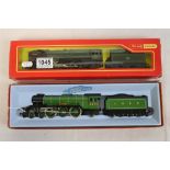 Two boxed Triang Hornby OO gauge to include R259S 4-6-2 Britannia Loco with R35 Tender and R855 LNER