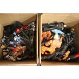 Large quantity of large scale figures featuring WWE, Marvel, Star Wars, He-Man, Thunderbirds,