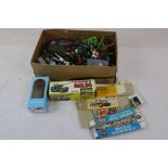 Collection of plastic military figures and vehicles to include Britains Deetail, Britains,