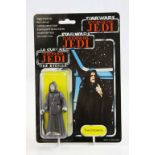 Star Wars - Carded Palitoy (Hong Kong) Return of the Jedi tro-logo The Emperor figure, 70 back,