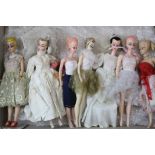 Seven 1960s plastic Hong Kong fashion dolls, condition varies