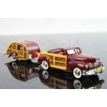 Two boxed 1:43 Brooklin Collection metal models to include BRK 69 1946 Mercury Sportsman Woody