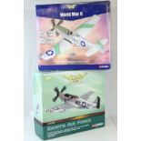 Two boxed 1:32 Corgi The Aviation Archive featuring World War II War in the Pacific AA34401 P-51D