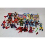 11 Original Mattel He Man Masters of the Universe figures to include Orca, Clawful, Evil Lyn, Jitsu,