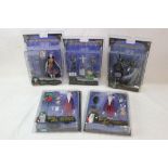Five carded/boxed and unopened NECA The Night Before Christmas figures to include Santa Jack x 2,