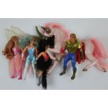 Five original Mattel Princess of Power figures to include She-Ra plus a Royal Swift Wind accessory