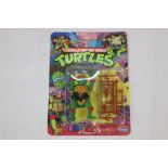 Carded Playmates Teenage Mutant Ninja Turtles Raphael figure, 10 back, unpunched, vg with very small
