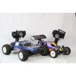 Two Hot Bodies remote control cars to include a Lightning Stadium 10 4WD HPI and a Lightning 4WD