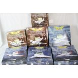Seven boxed 1:144 Corgi The Aviation Archive diecast models to include 3 x Frontier Airliners