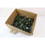 Collection of vintage military diecast models to include Ben Bros, Dinky, some repainting and play