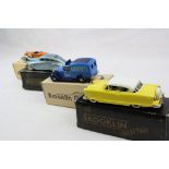 Four boxed 1:43 Brooklin Models metal models to include BRK34a 1954 Nash Ambassador two tone Le Mans